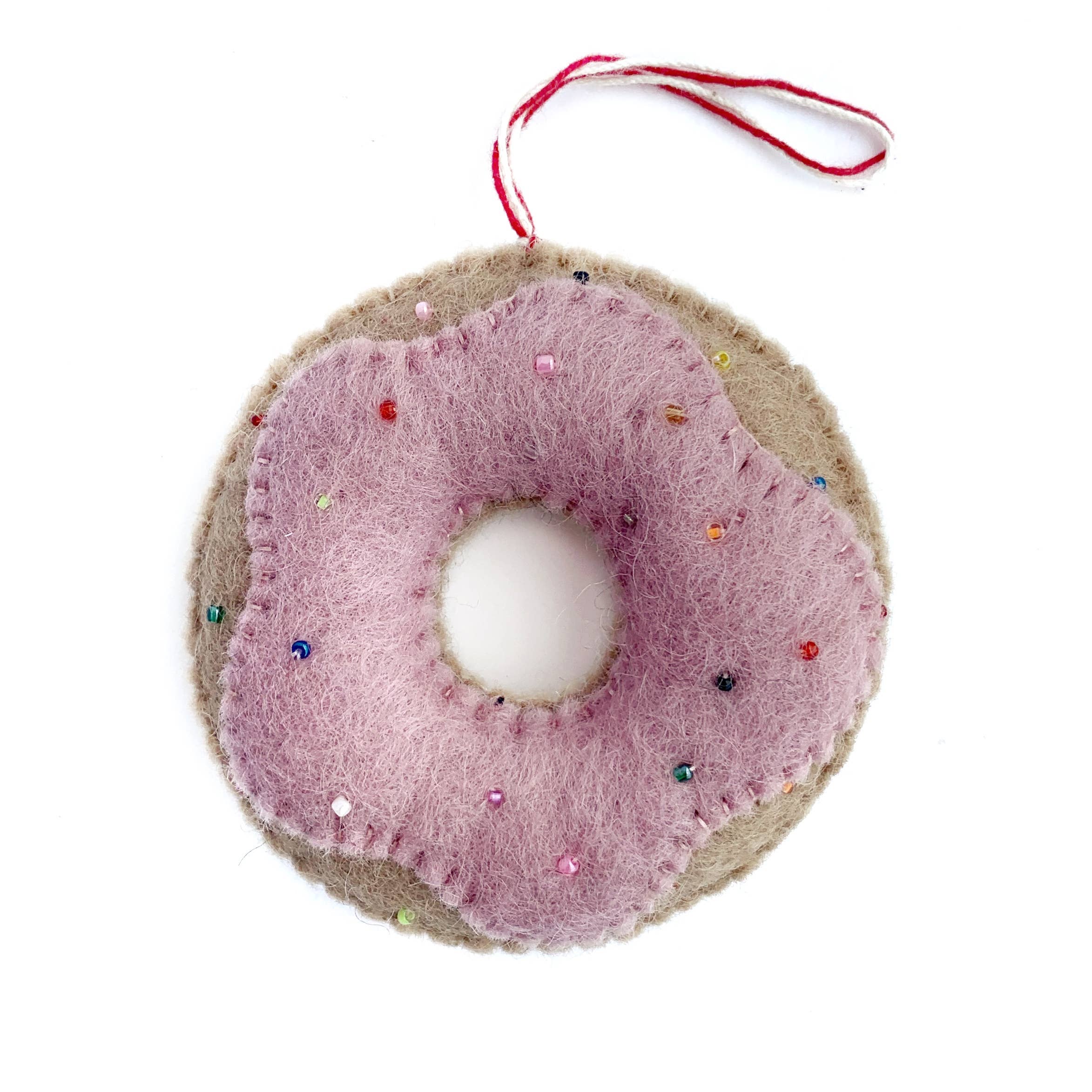 Donut Felt Wool Ornament