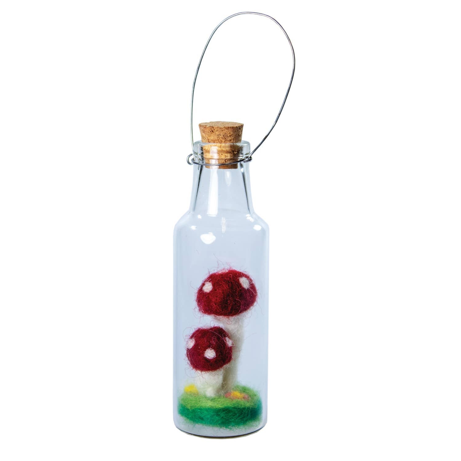 Double Fairy Mushroom Bottle Ornament