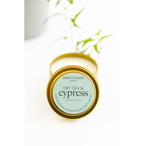 Dry Gin & Cypress 3 oz Candle