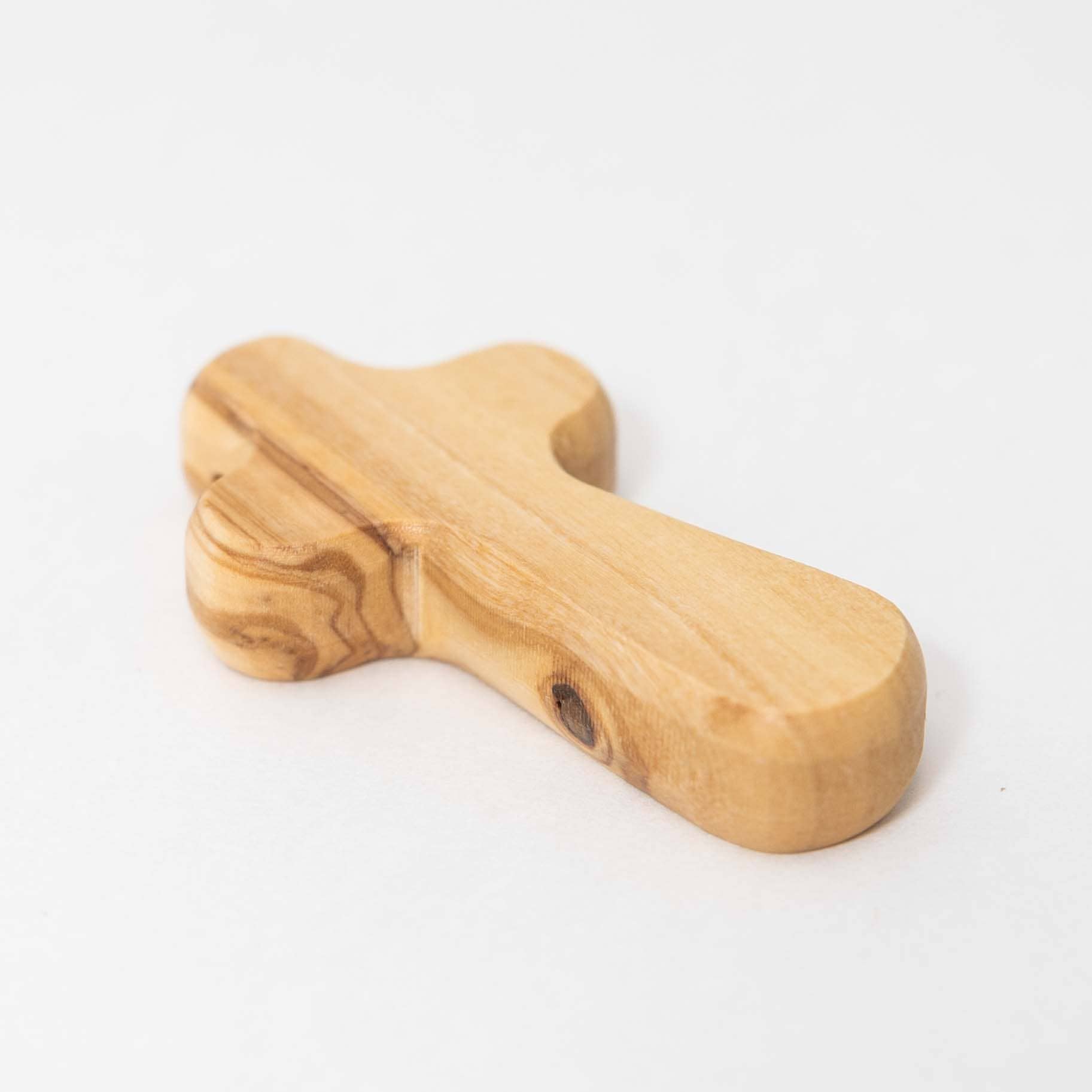 Duea Olive Wood Pocket Prayer Cross