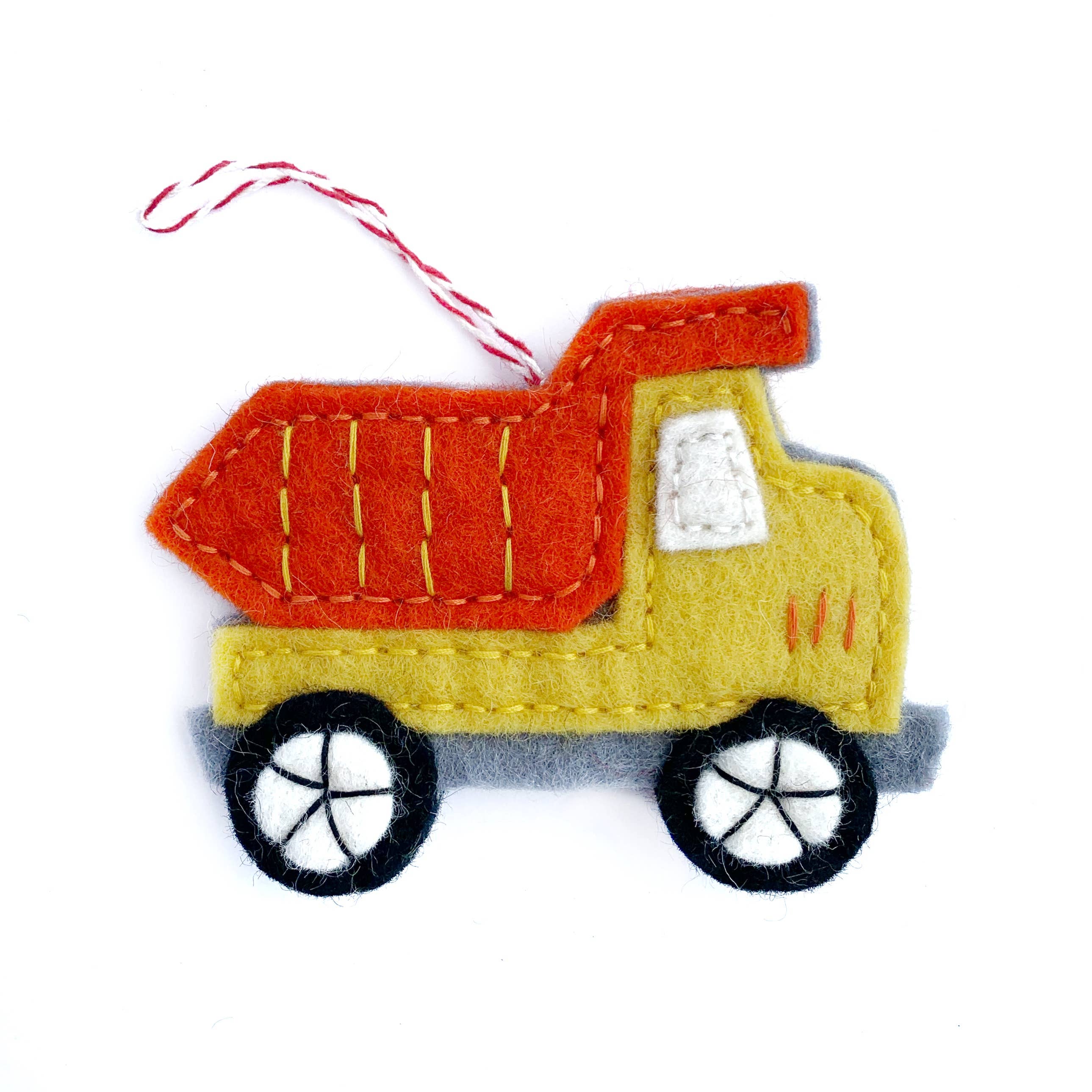 Dump Truck Felt Wool Ornament