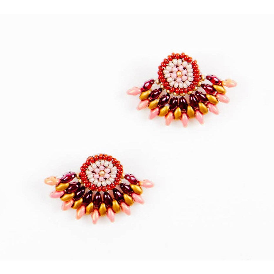 Duo Post Earring- Assorted Colors