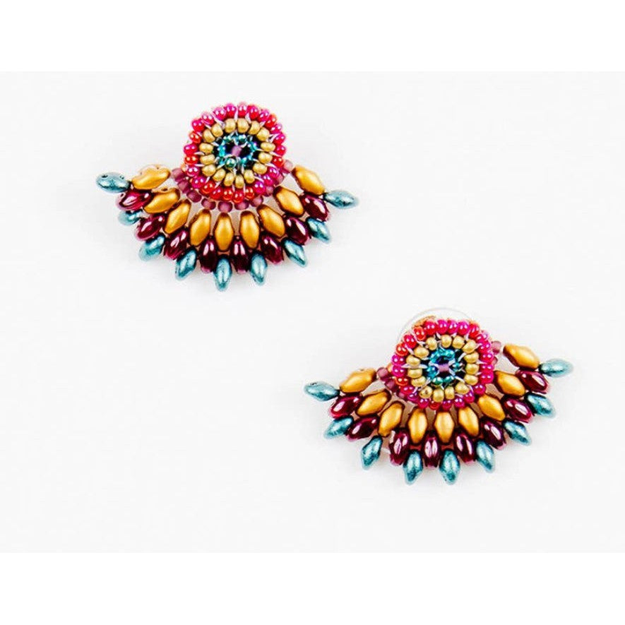 Duo Post Earring- Assorted Colors