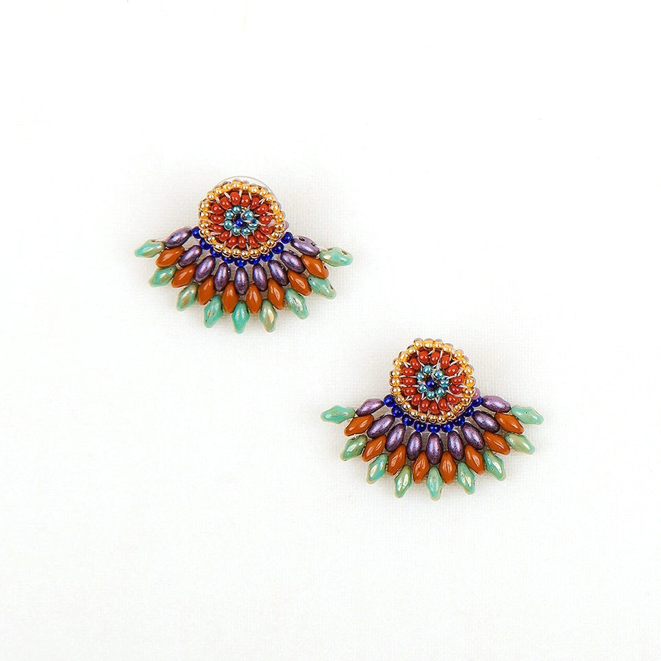 Duo Post Earring- Assorted Colors- Sold Individually