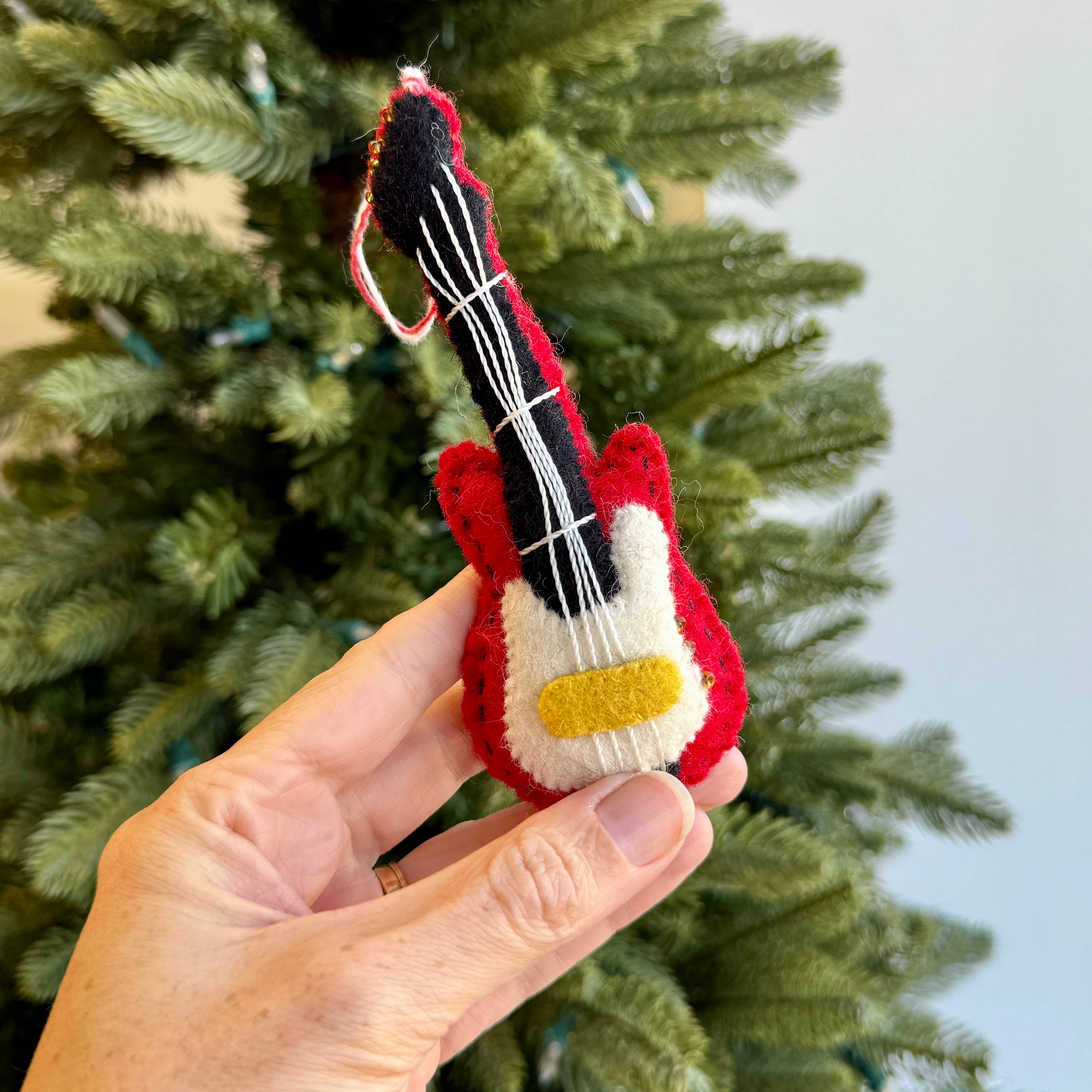 Electric Guitar Felt Wool Ornament