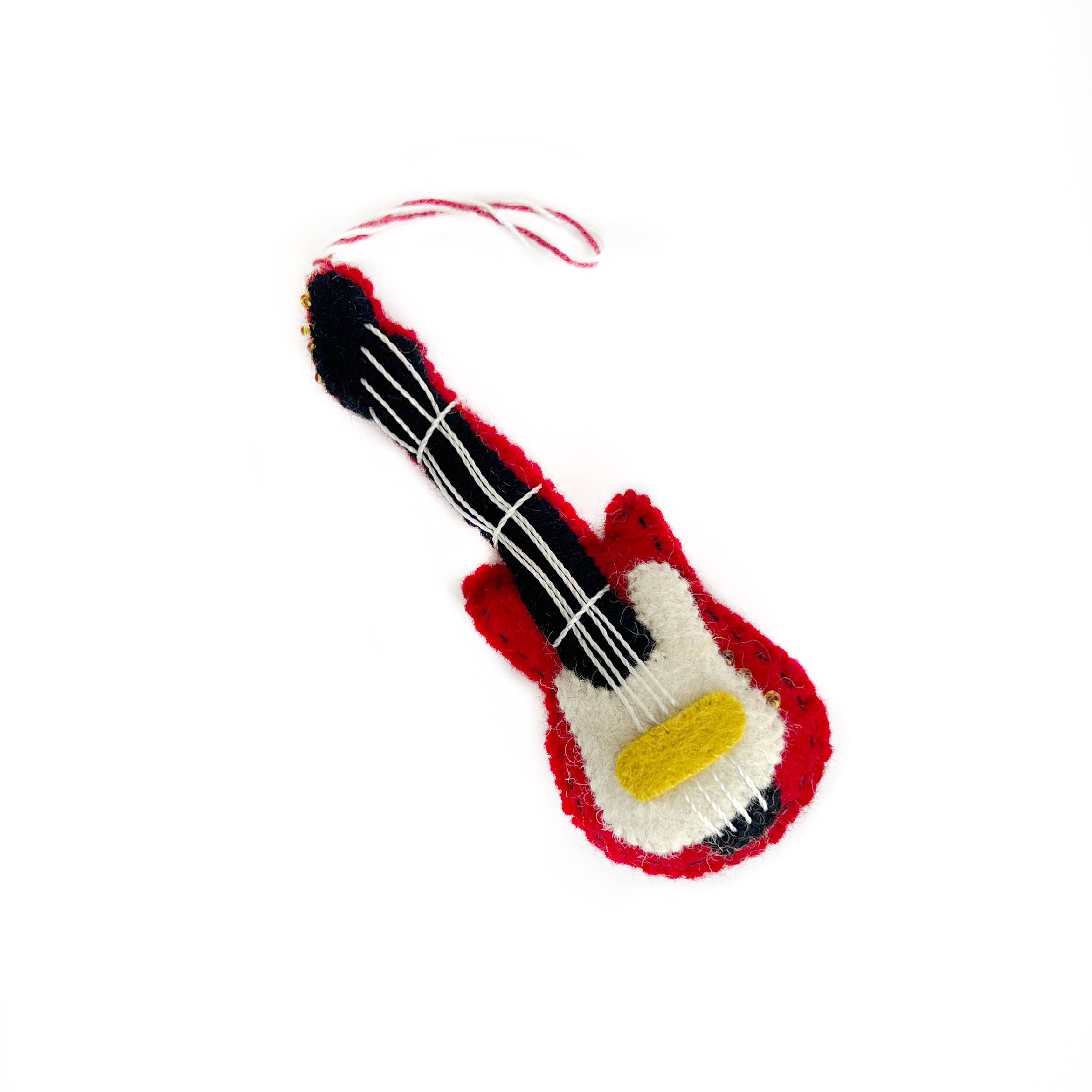 Electric Guitar Felt Wool Ornament