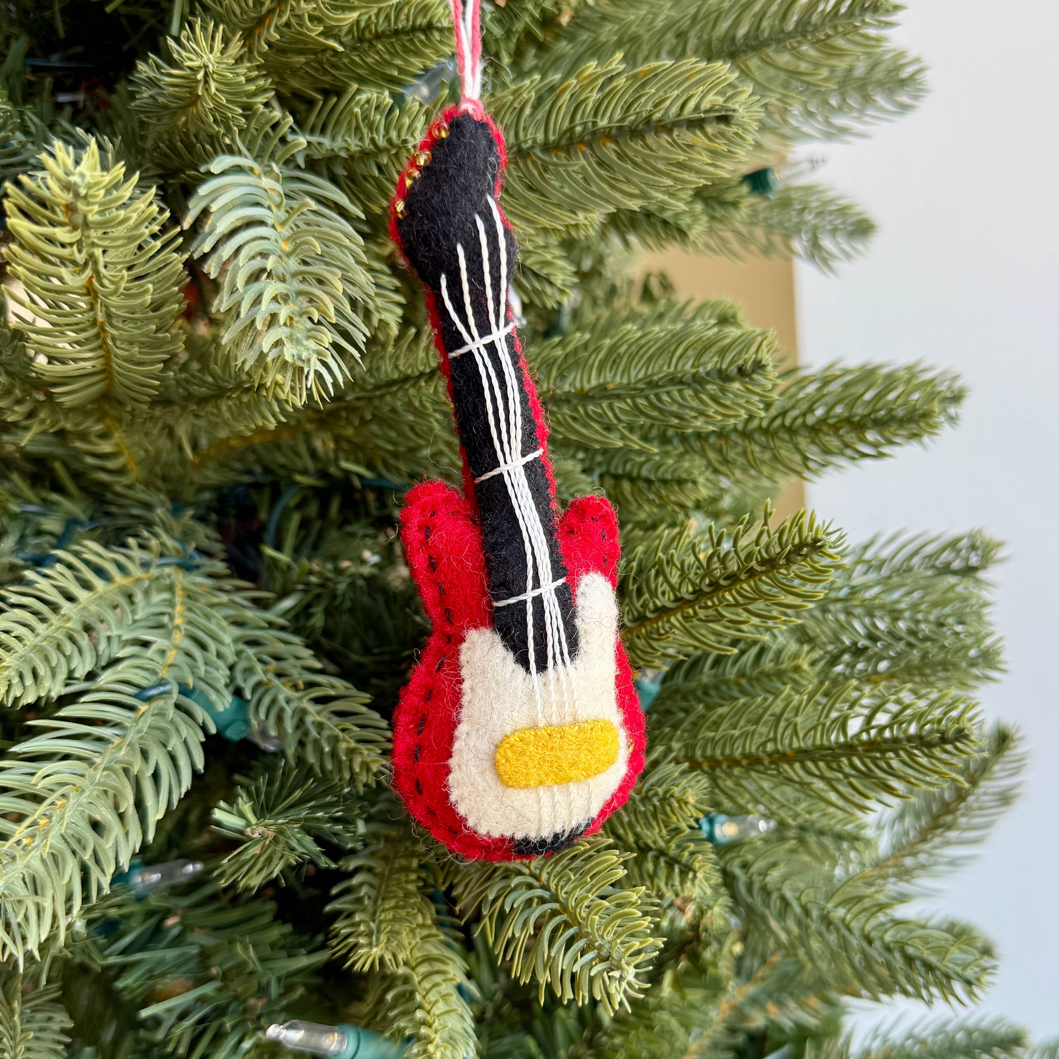 Electric Guitar Felt Wool Ornament