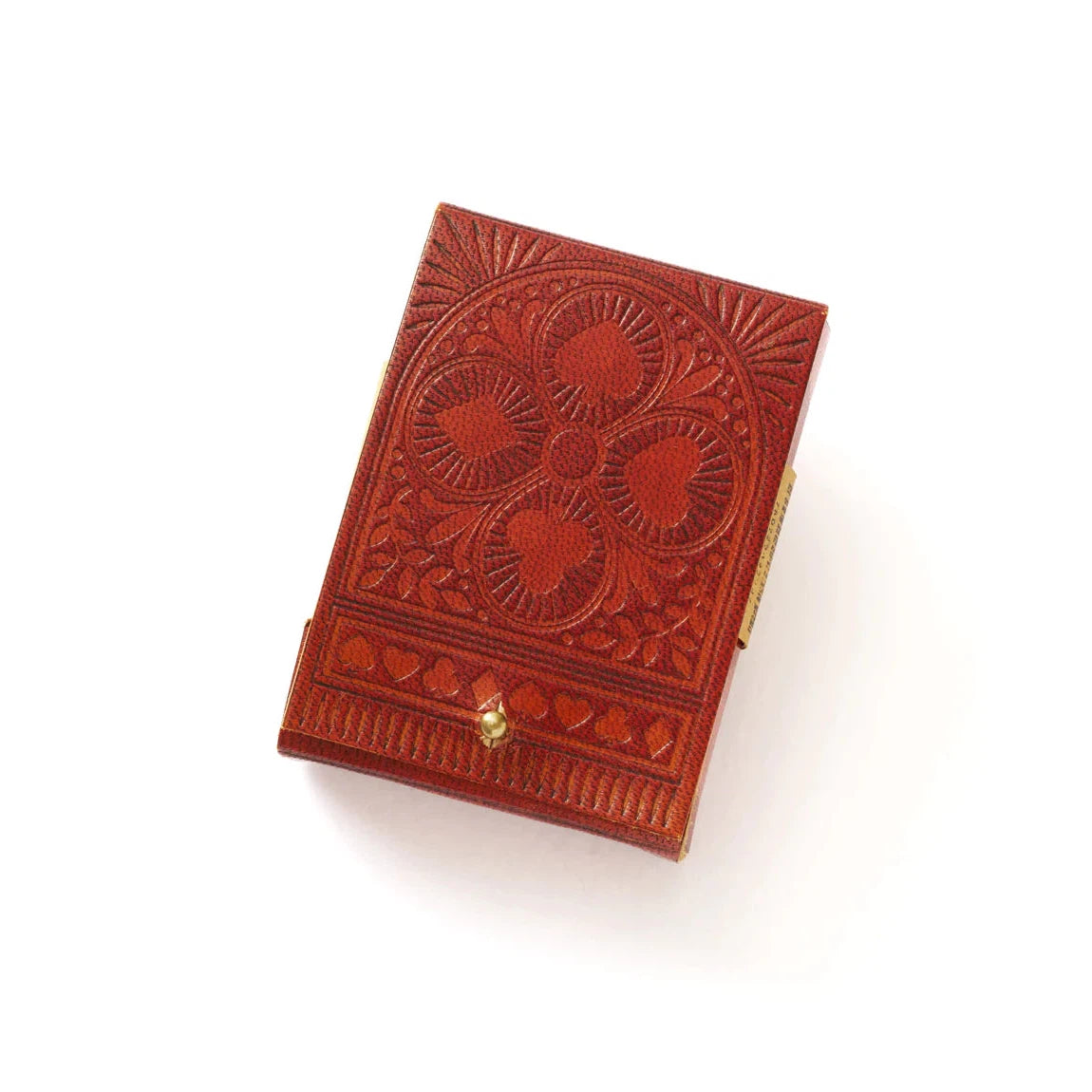 Embossed Leather Playing Cards Set