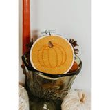 Embroidered Pumpkin Hoop