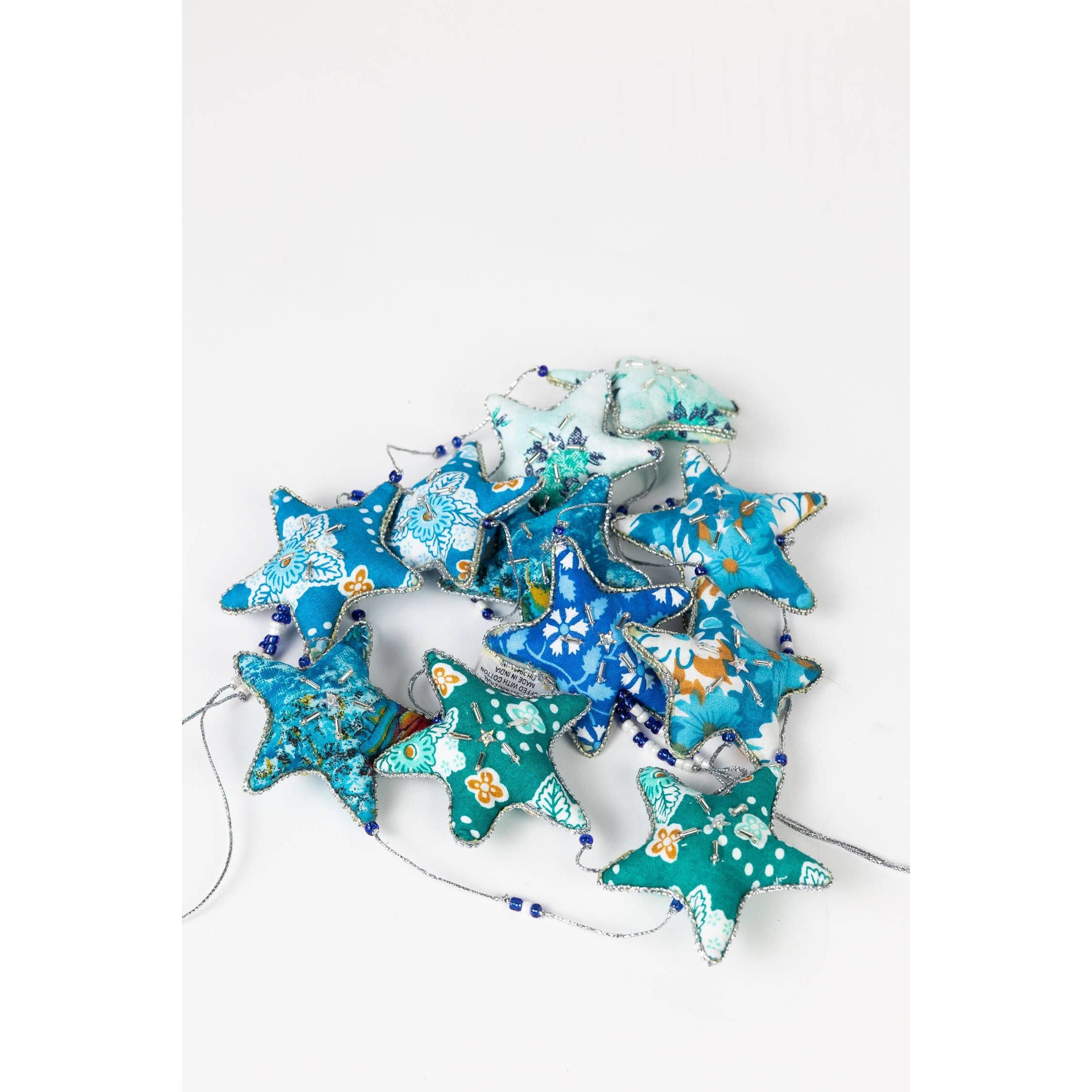 Embroidered Star Garland