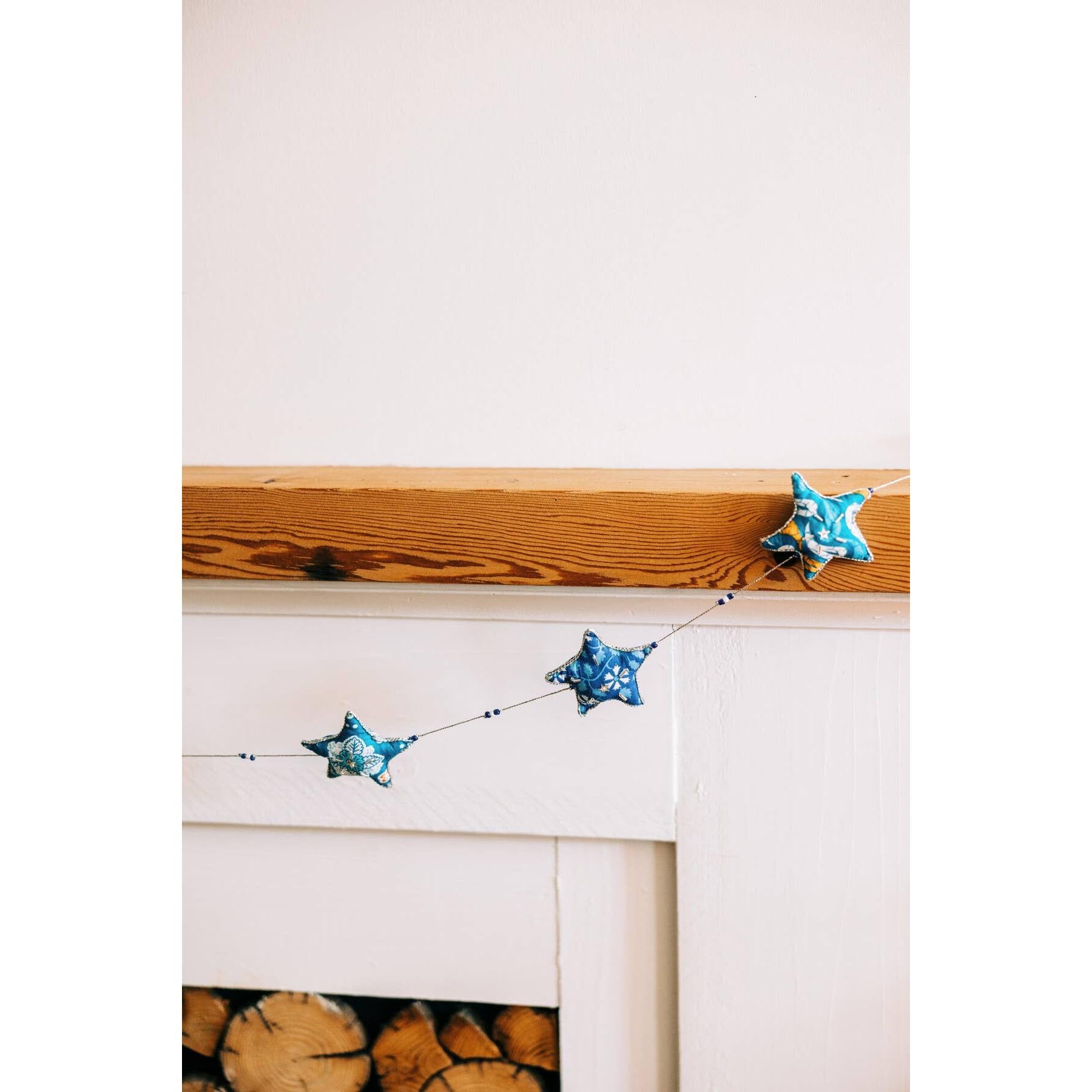 Embroidered Star Garland