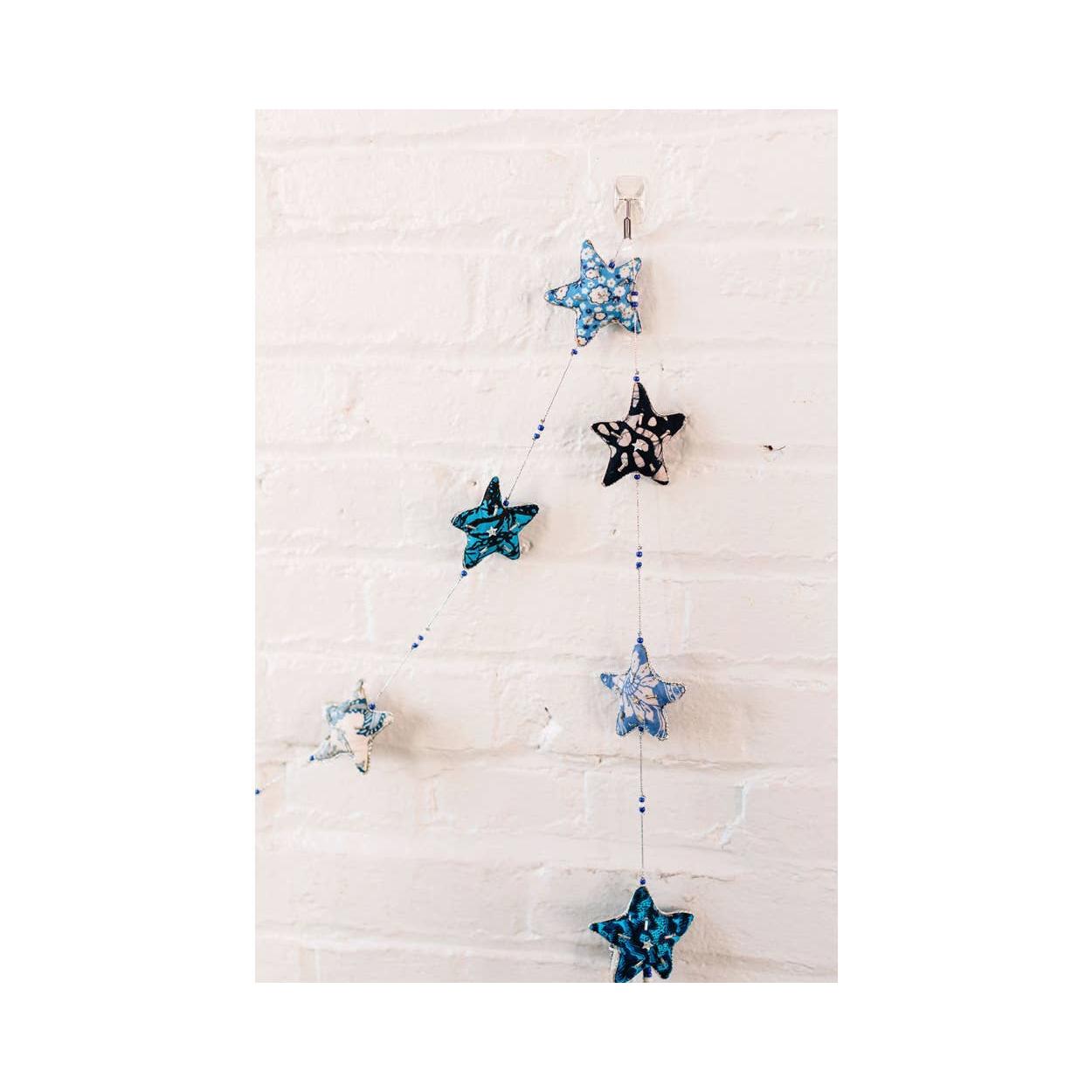 Embroidered Star Garland