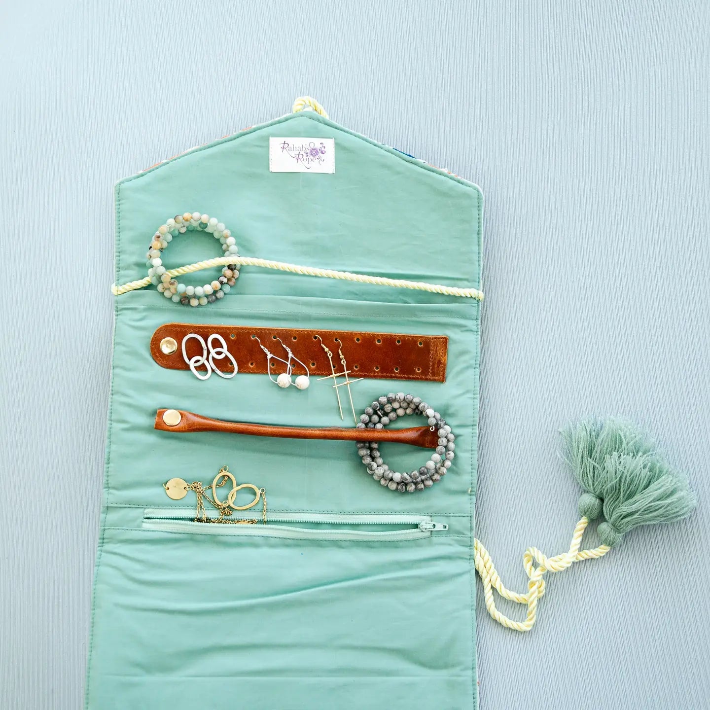 Embroidered Velvet Jewelry Organizer-Assorted Colors- Sold Individually