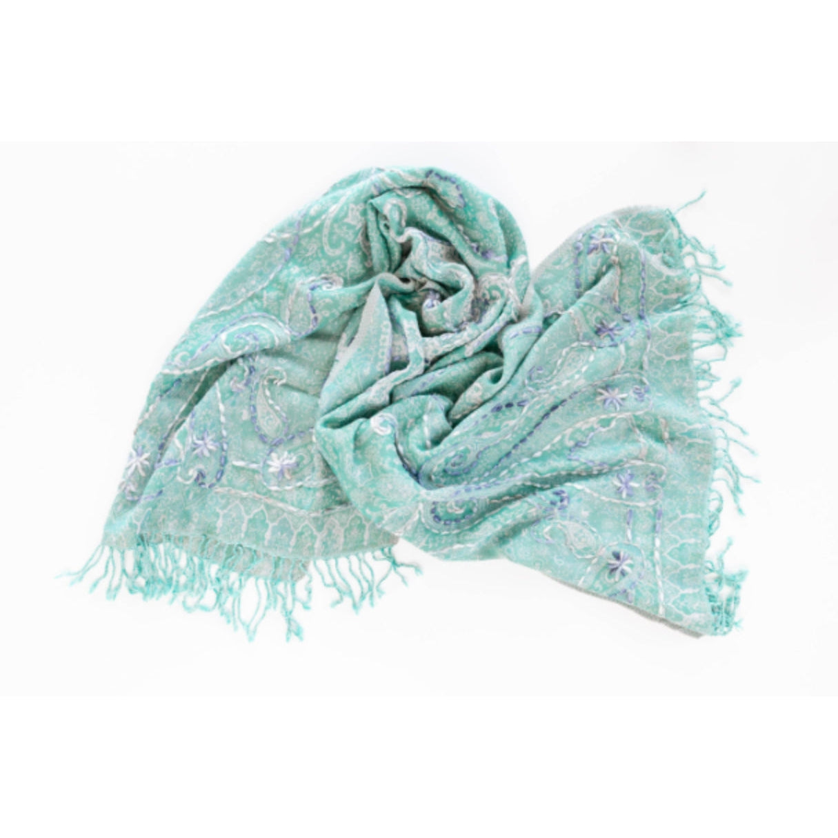 Embroidered Wool Wrap- Assorted Colors/Designs