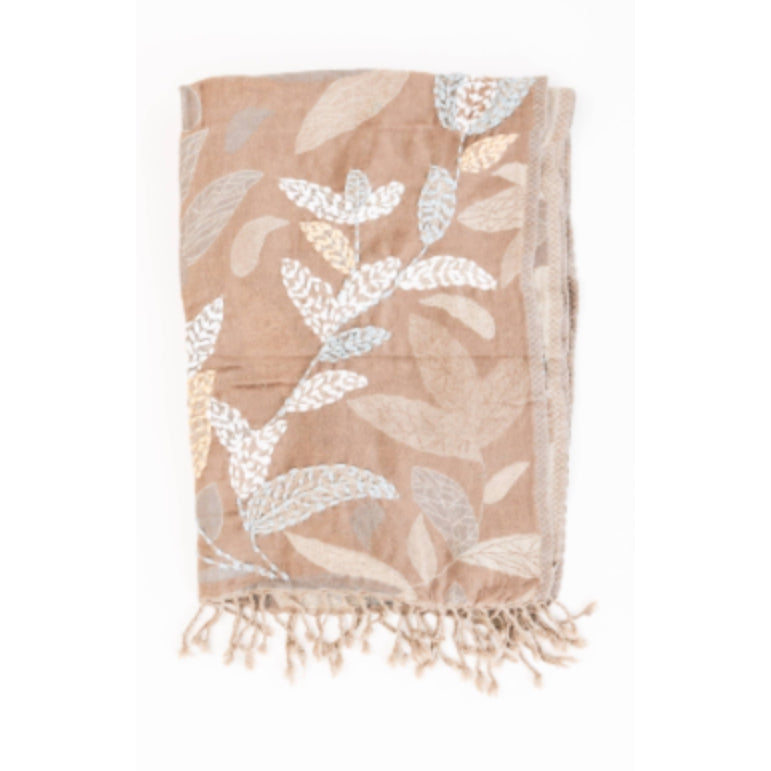 Embroidered Wool Wrap- Assorted Colors/Designs