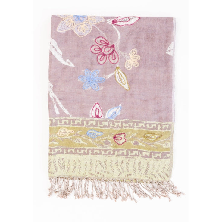 Embroidered Wool Wrap- Assorted Colors/Designs