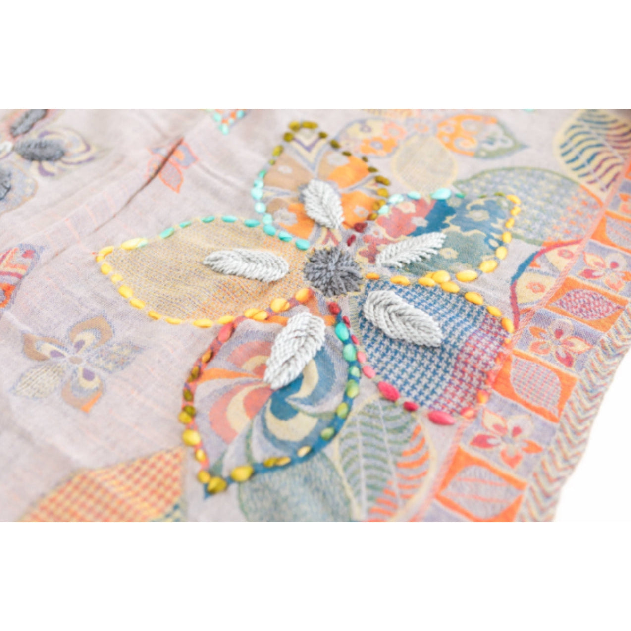 Embroidered Wool Wrap- Assorted Colors/Designs