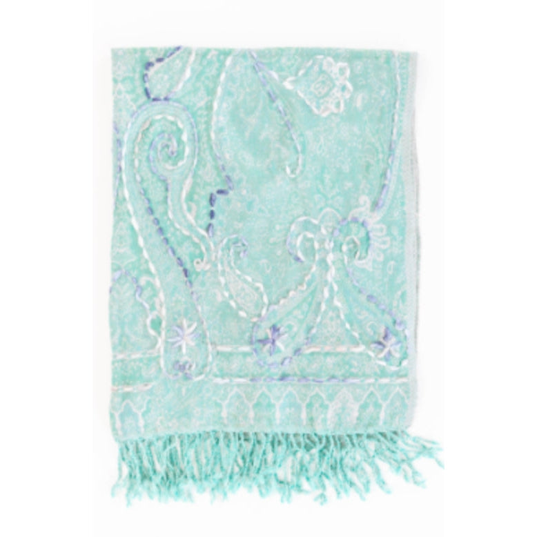 Embroidered Wool Wrap- Assorted Colors/Designs