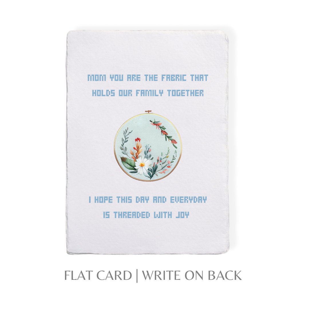 Embroidery Cross Stitching Card- Greeting Card