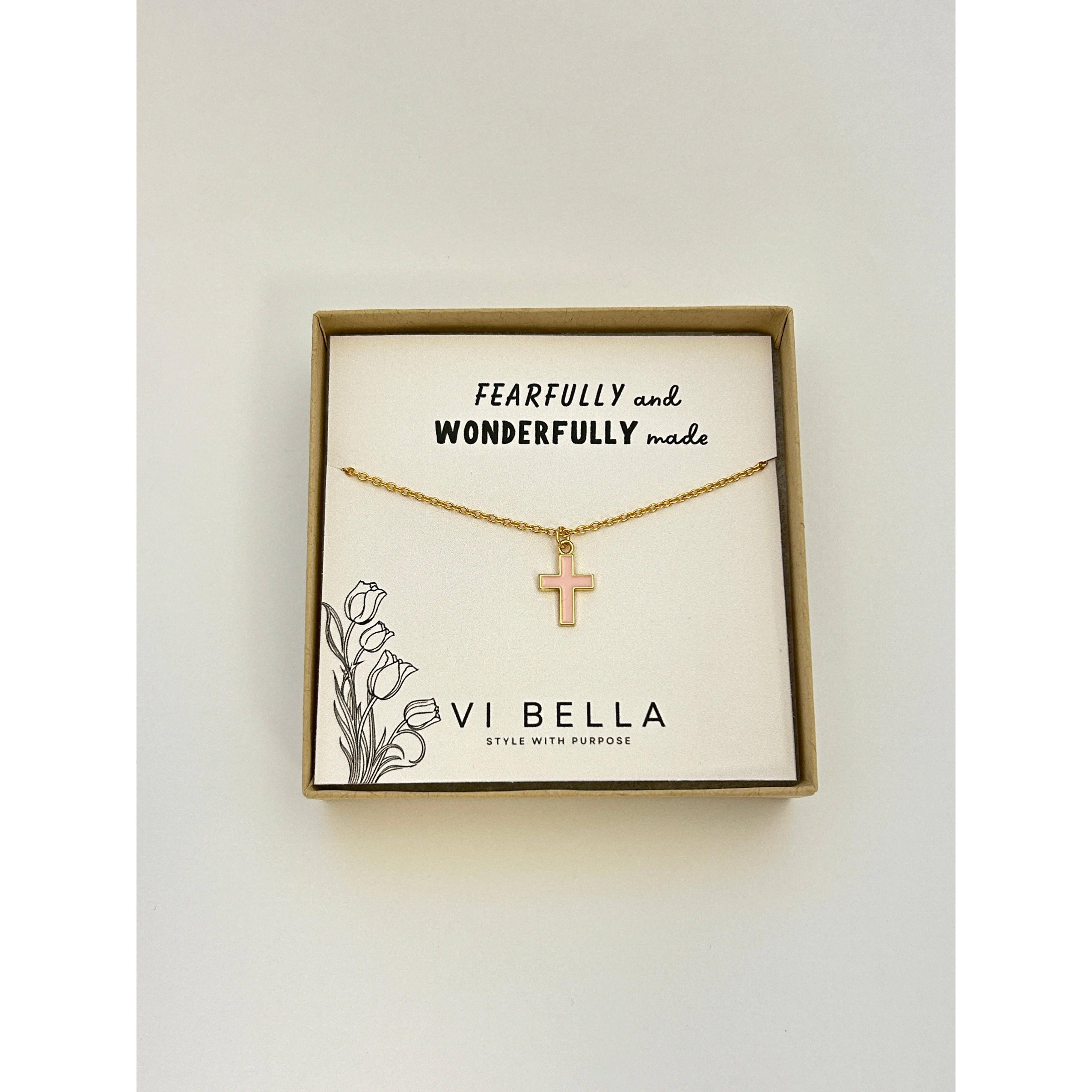 Emily Ann Cross Necklace- Assorted Colors- Sold Individually