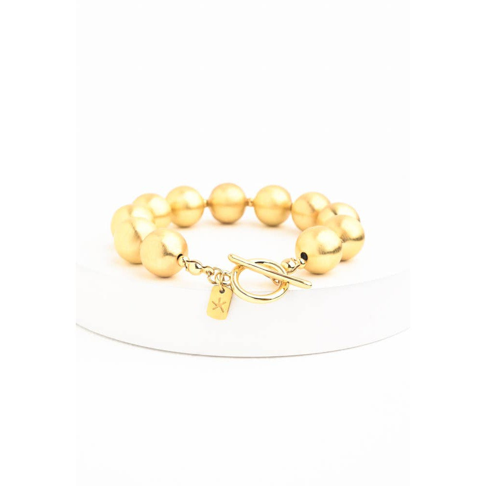 En Vogue Ball Bracelet in Gold