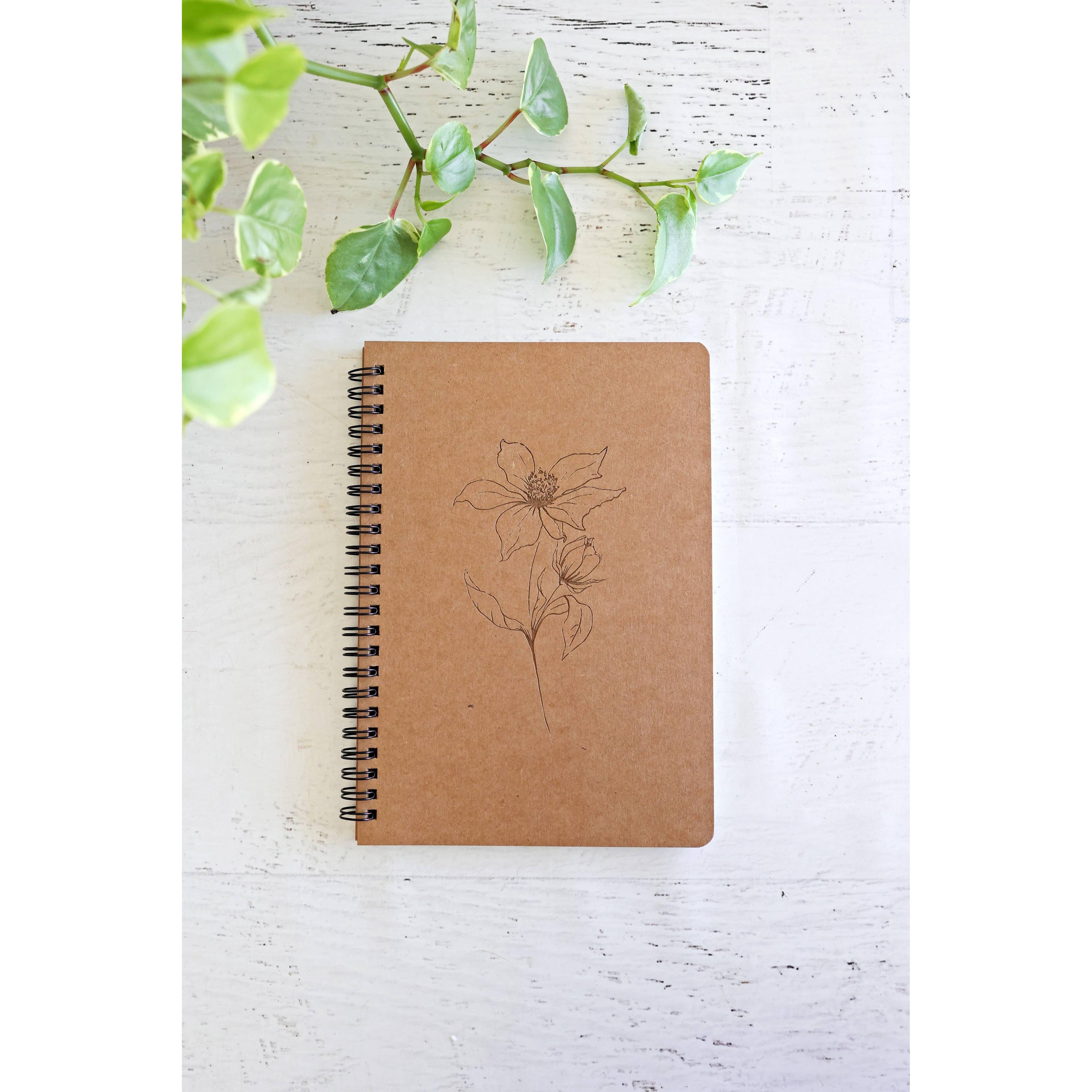 Engraved Notebook Journal- Assorted Styles- Sold Individually
