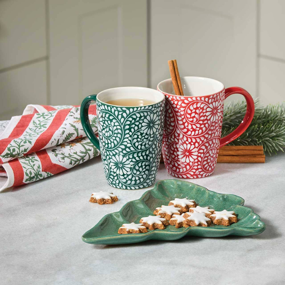 Evergreen Christmas Tree Platter