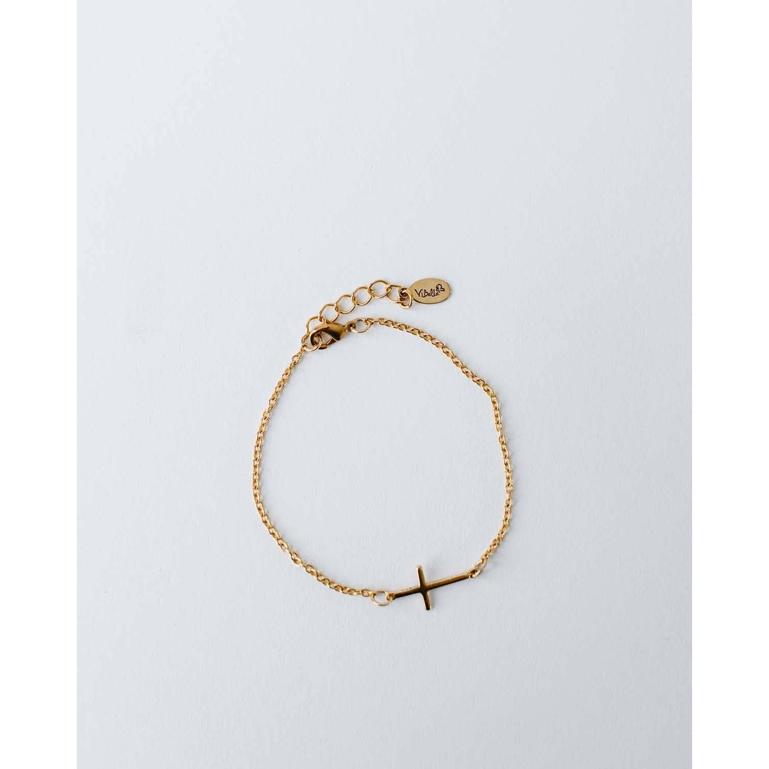Faith Gold Cross Bracelet