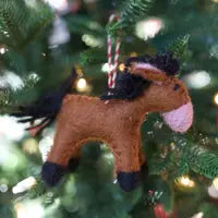 Farm Animal Felt Wool Ornament- Sold Individually