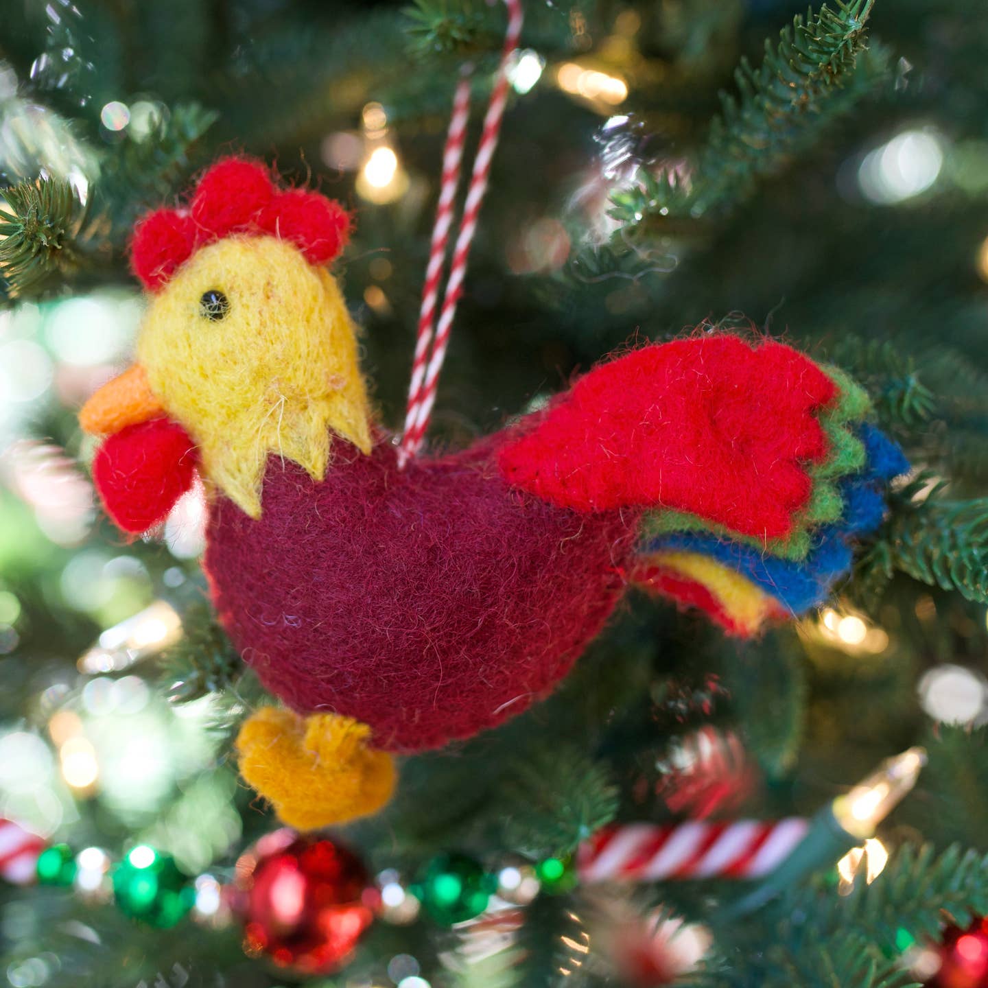 Farm Animal Felt Wool Ornament- Sold Individually