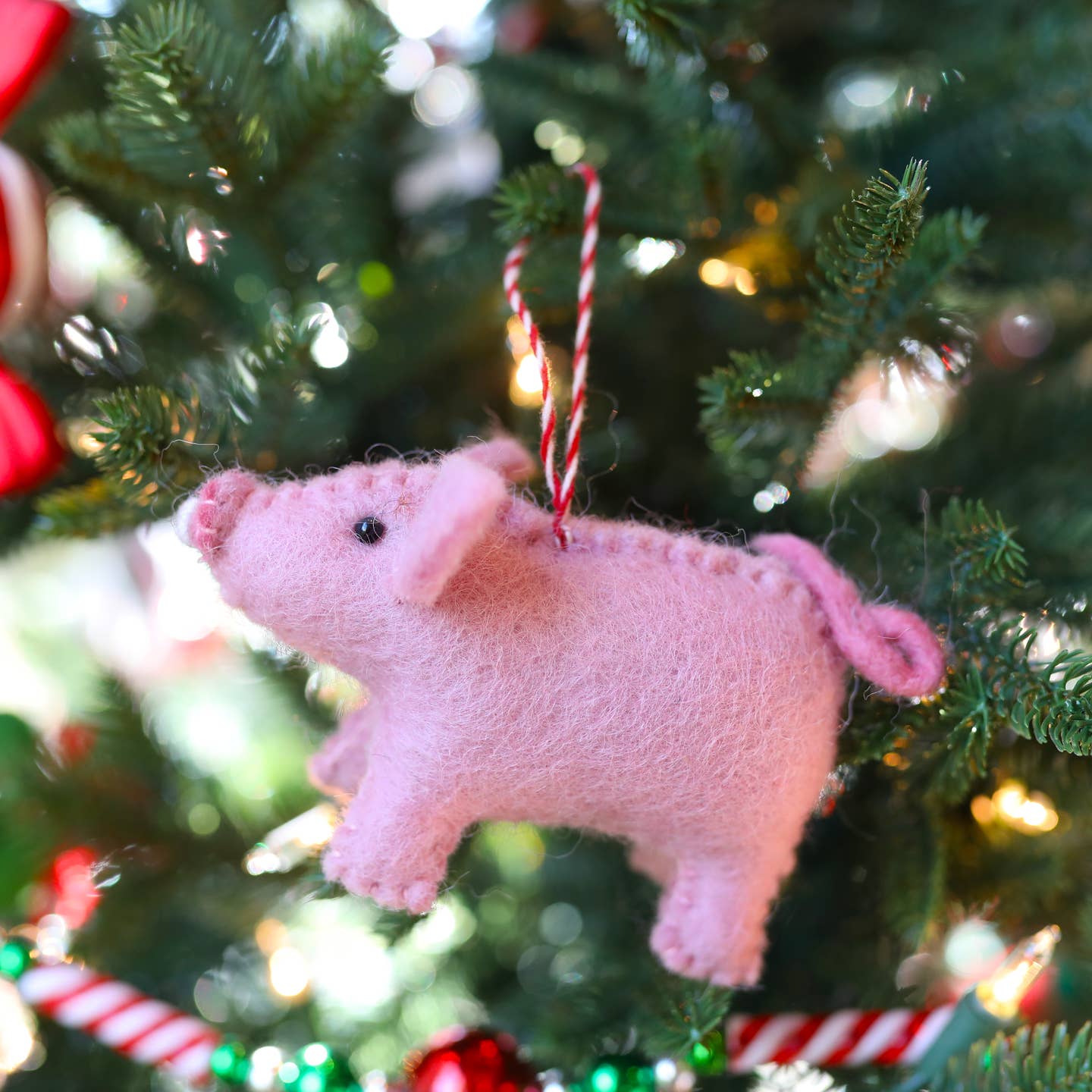 Farm Animal Felt Wool Ornament- Sold Individually