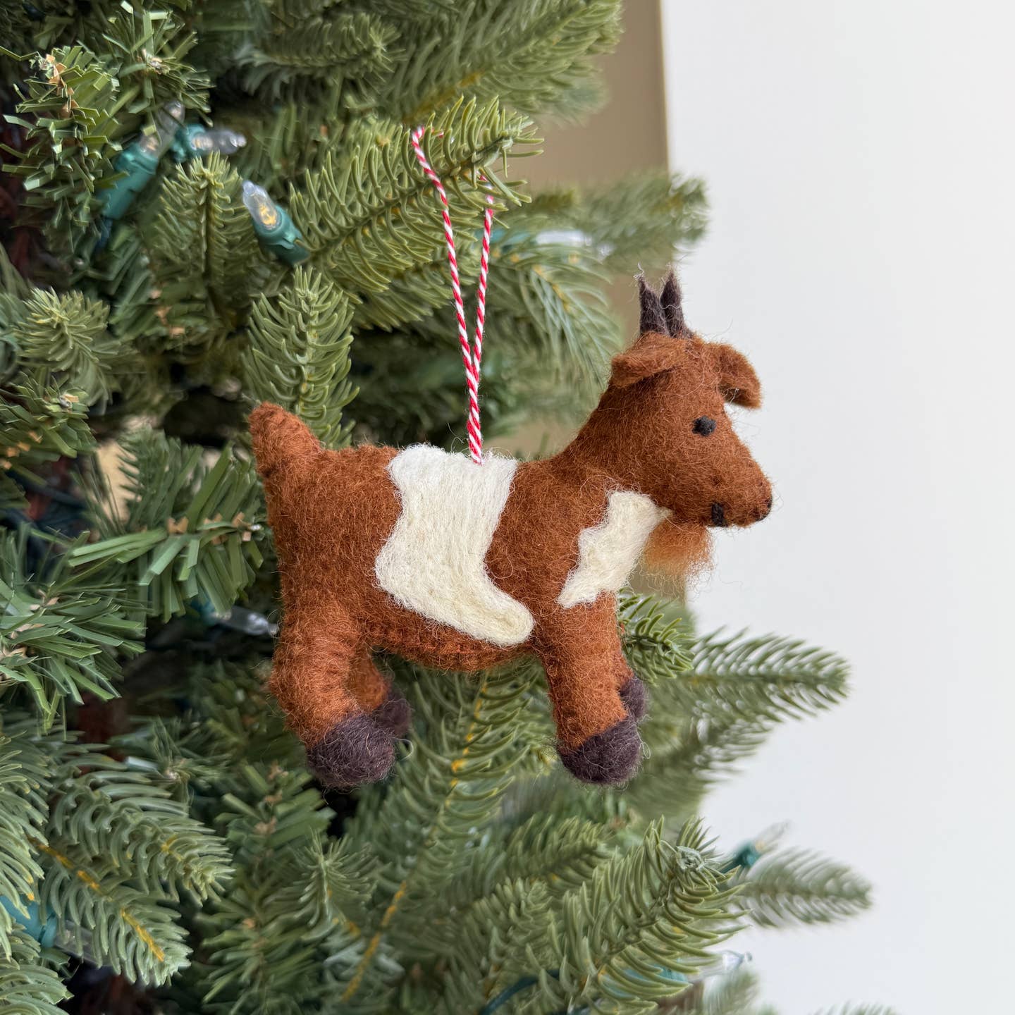 Farm Animal Felt Wool Ornament- Sold Individually