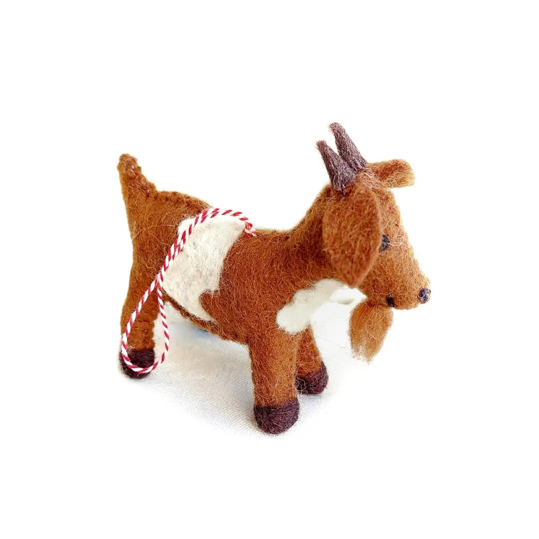 Farm Animal Felt Wool Ornament- Sold Individually