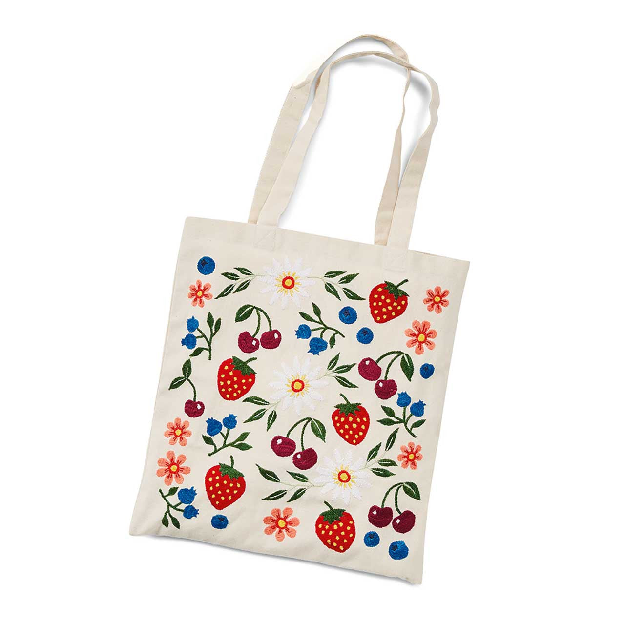 Farmer's Market Embroidered Tote