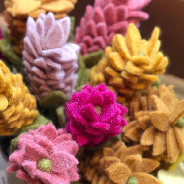 Felt Alpinia- Assorted Colors- Sold Individually