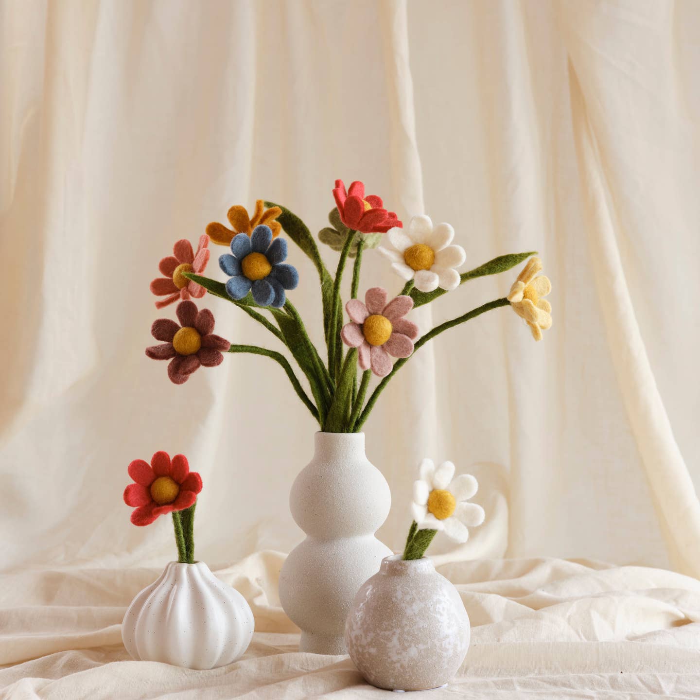 Felt Anemone Flower- Assorted Colors