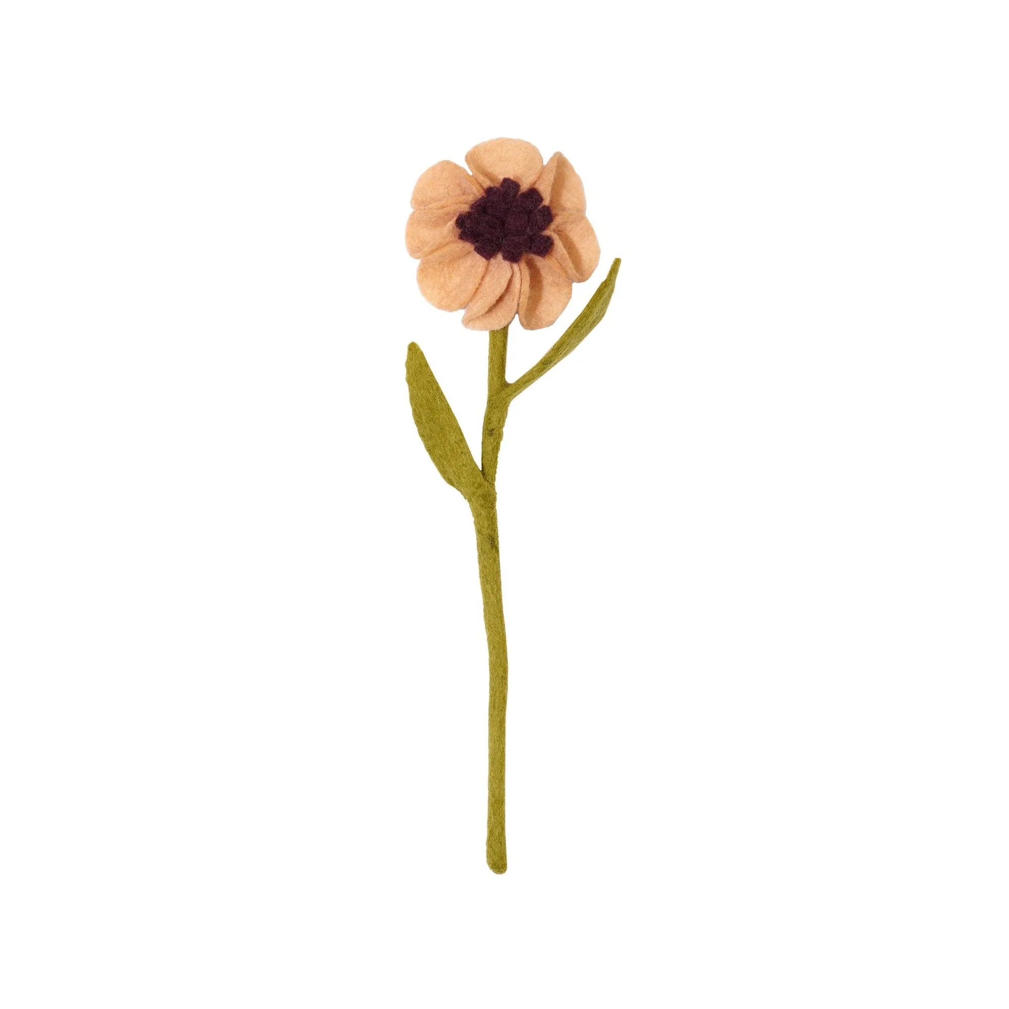 Felt Anemone Flower- Assorted Colors- Sold Individually