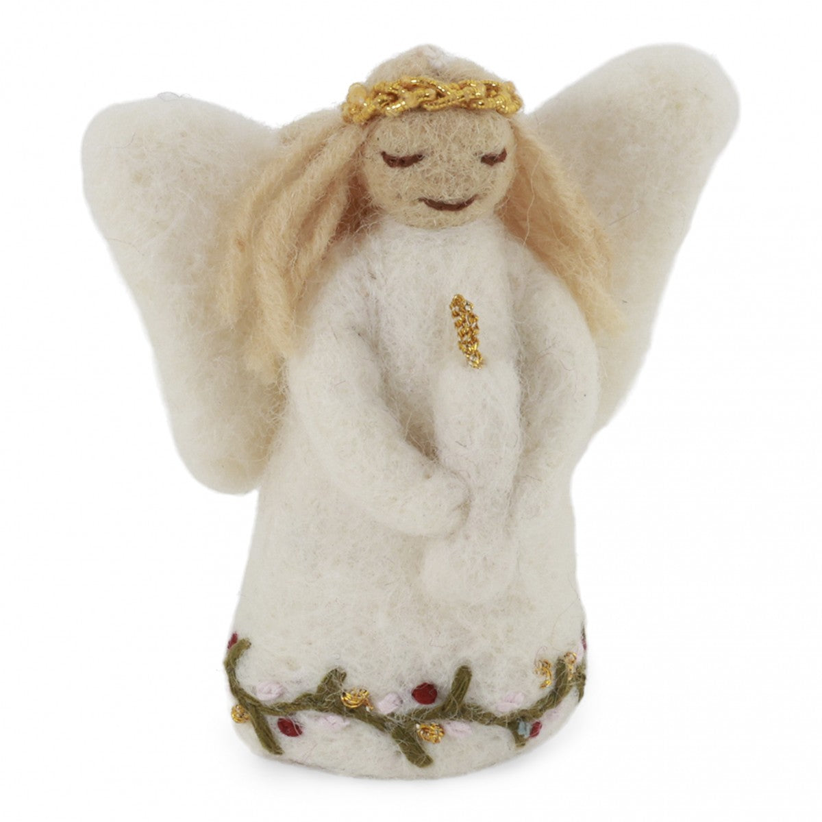 Felt Angel with Candle Ornament