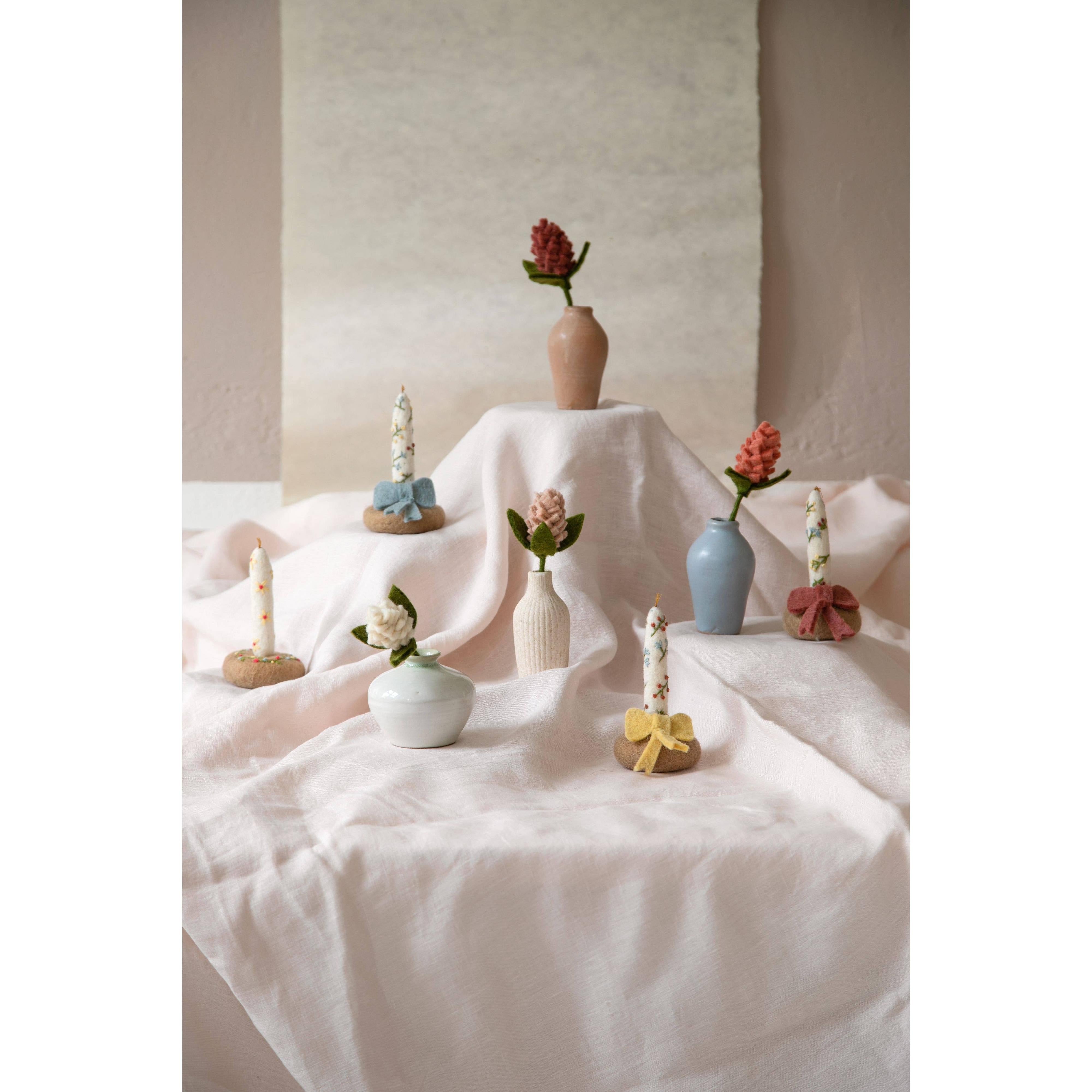 Felt Artichoke Flower- Assorted Colors