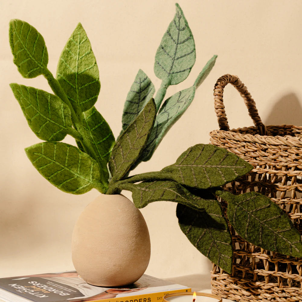 Felt Ash Leaf- Assorted Colors- Sold Individually