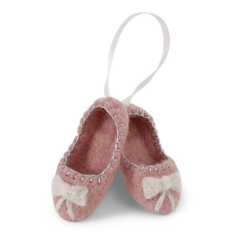 Felt Ballerina Shoes Ornament