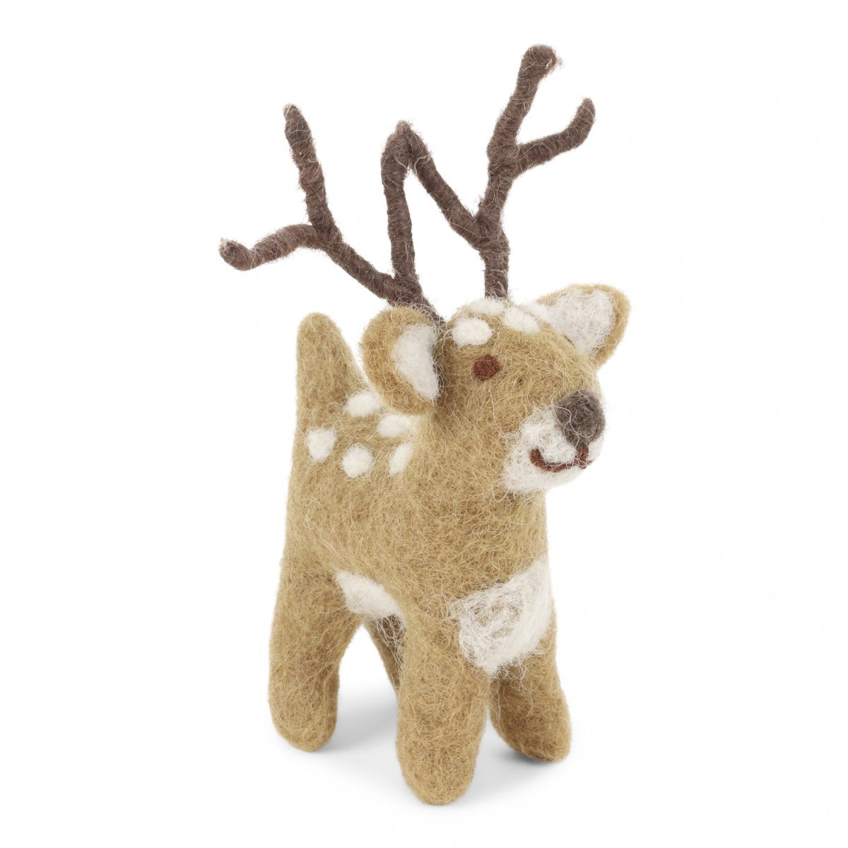 Felt Brown Deer Ornament