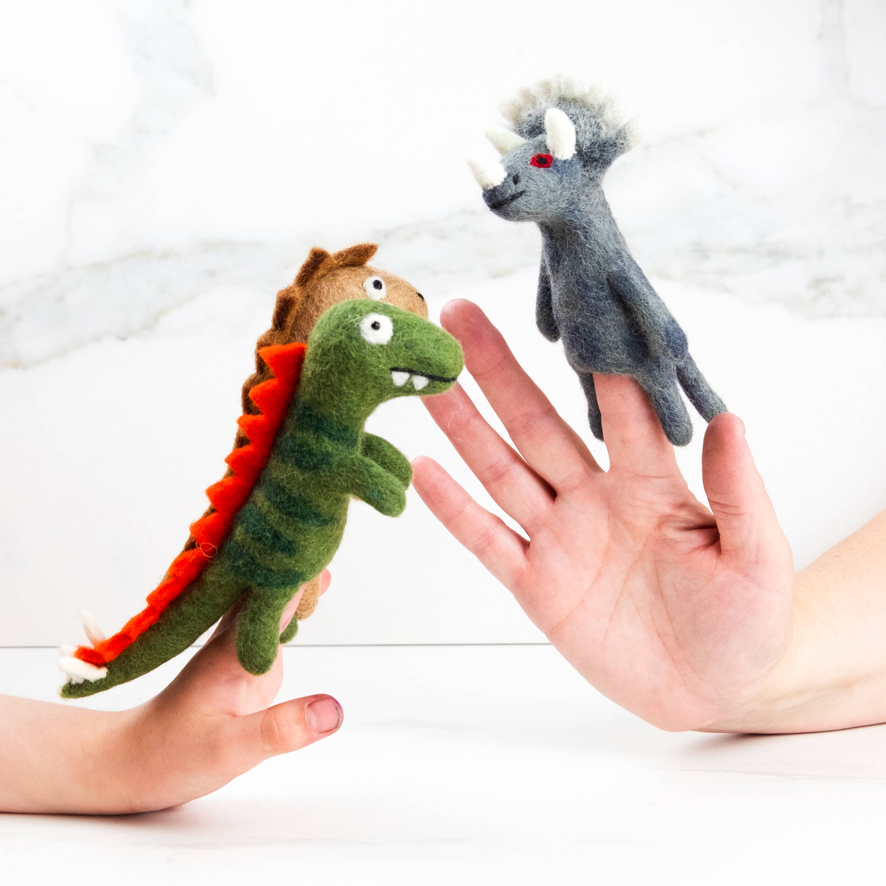 Felt Dinosaur Finger Puppet- Assorted Styles- Sold Individually