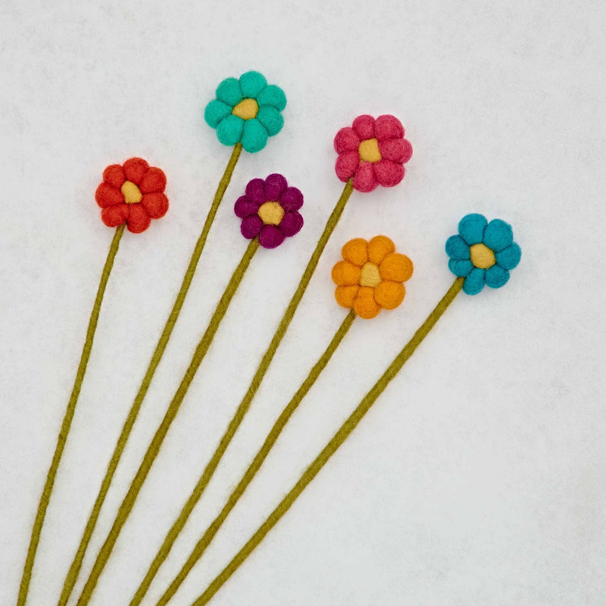 Felt Flower- Assorted Colors- Sold Individually