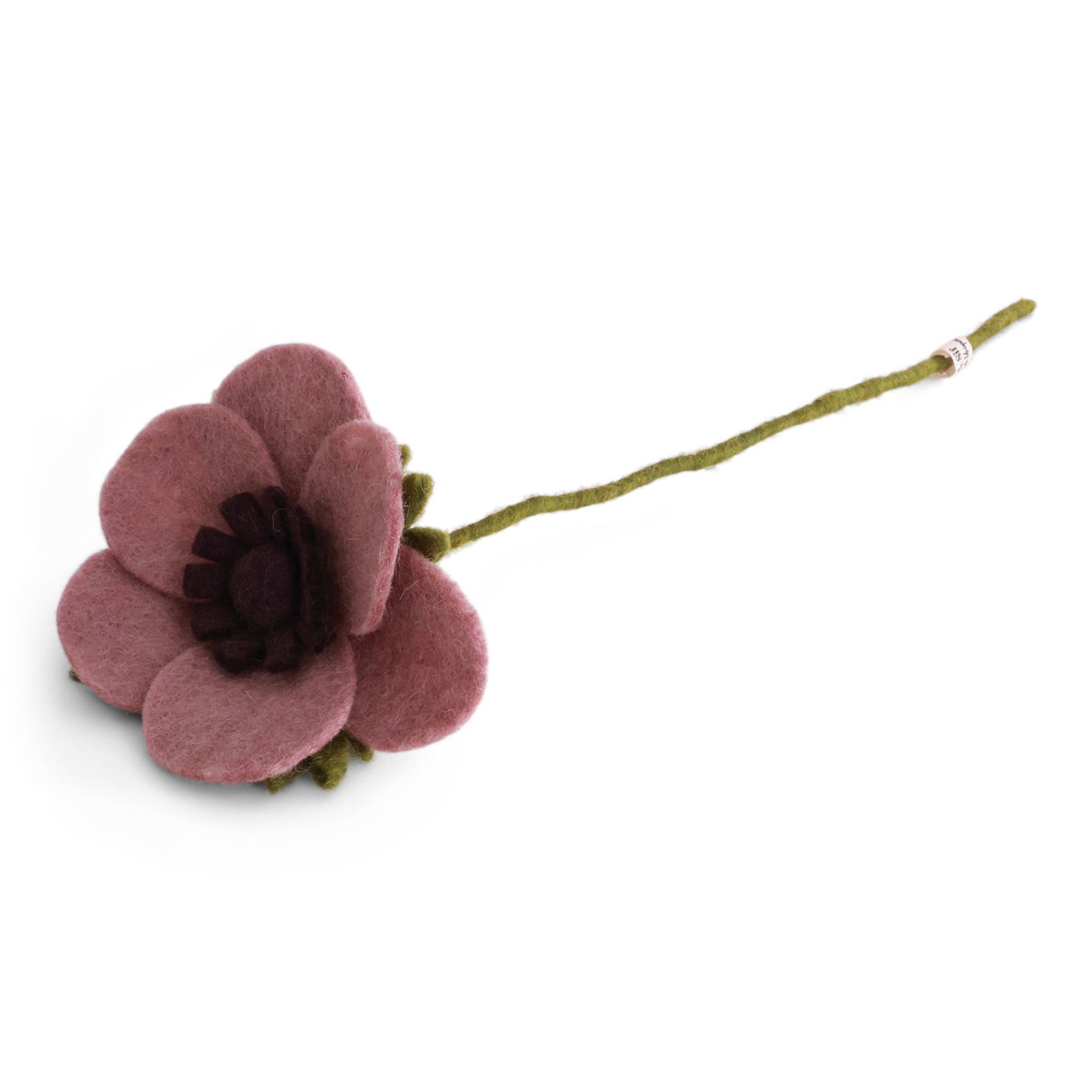 Felt French Anemone - Dusty Rose