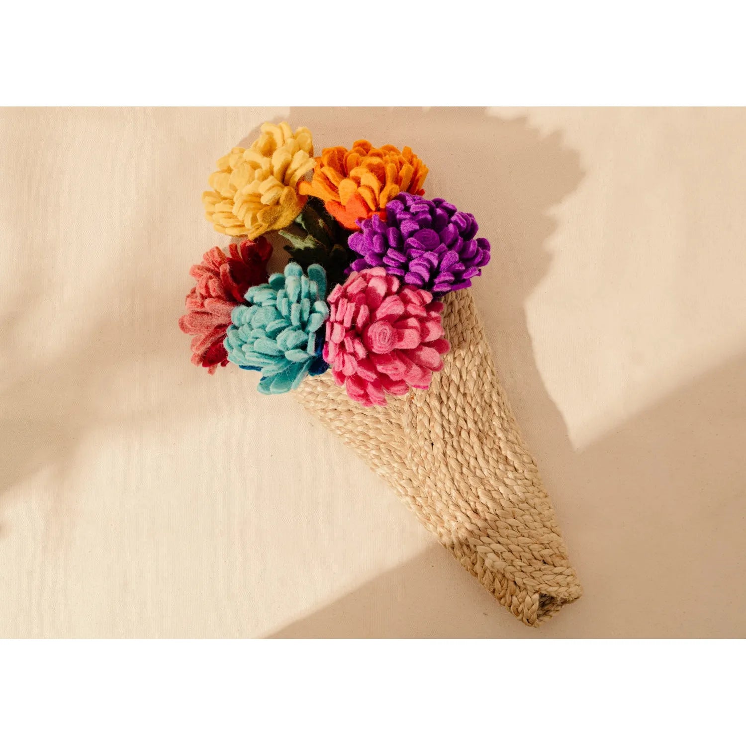 Felt Garden Glory Flower- Assorted Colors- Sold Individually