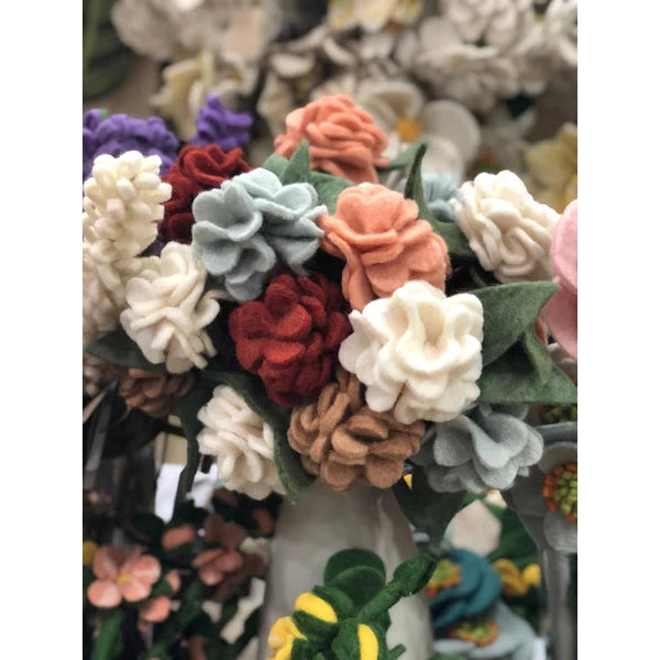Felt Geranium- Assorted Colors- Sold Individually