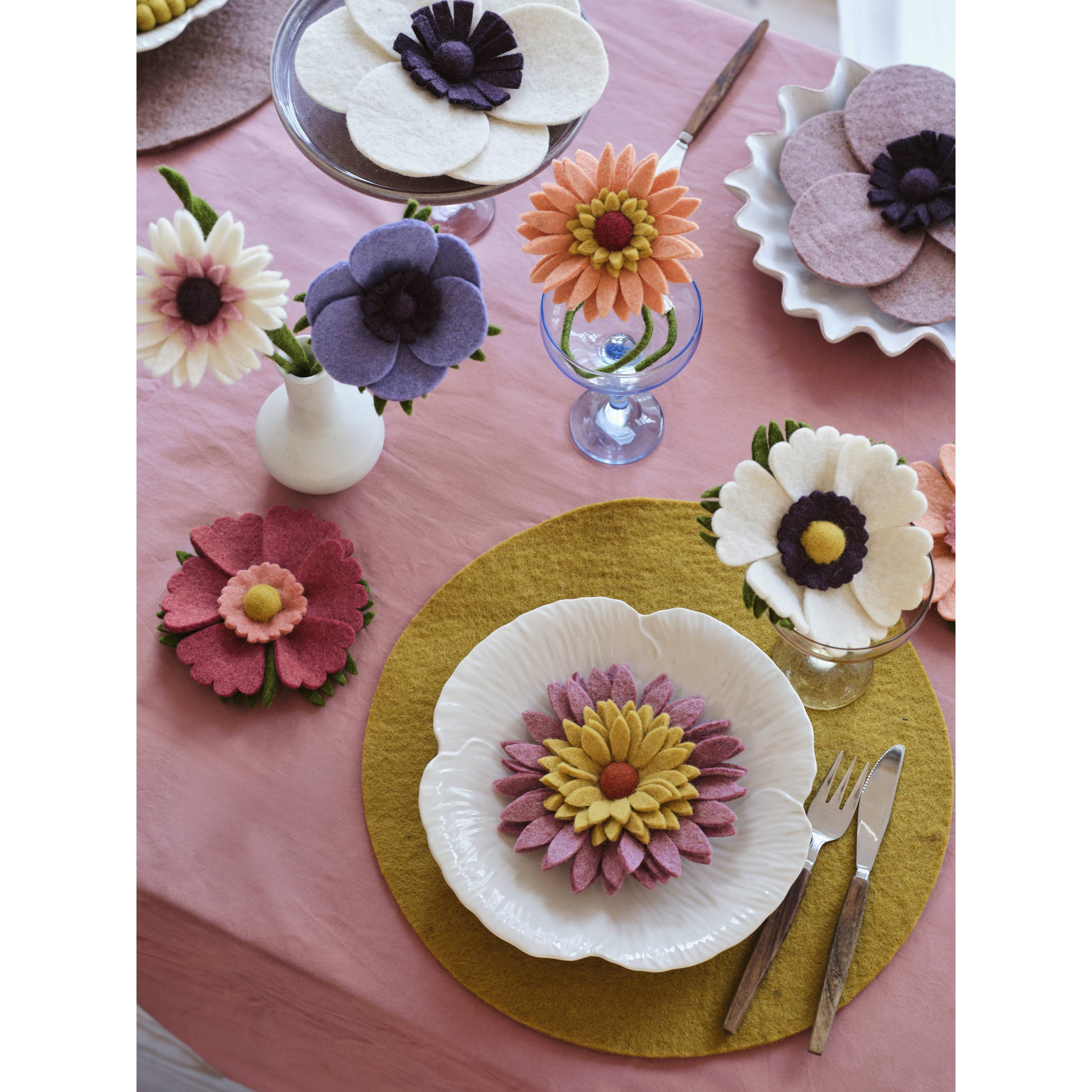 Felt Gerbera Flower- Assorted Colors