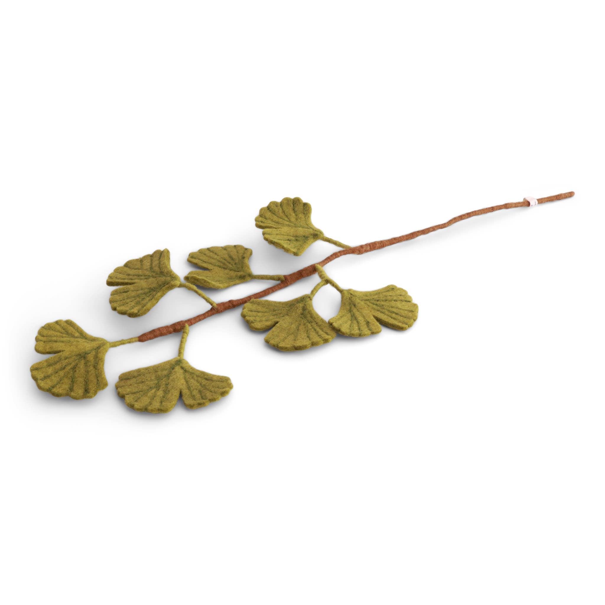 Felt Ginkgo Biloba Branch - Green