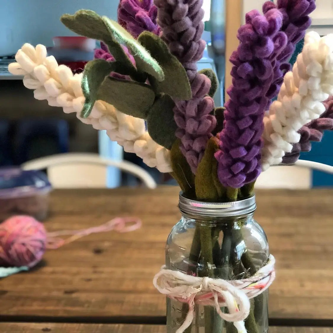 Felt Lavender Flower- Assorted Colors- Sold Individually